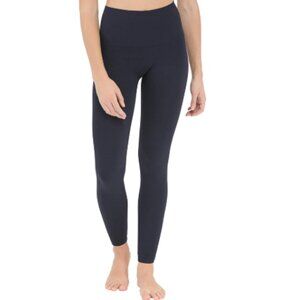 SPANX Look at Me Now Seamless Port Navy Workout Leggings (Long) L